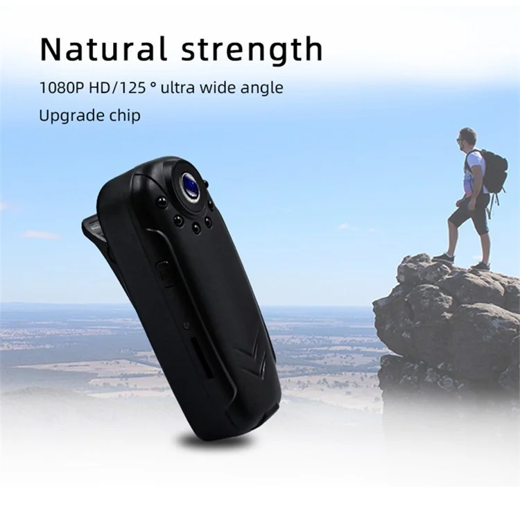 1080P HD Mini Camera Video Recorder Clip Type Small Security Night Vision Wide Angle Cam with Motion Detection