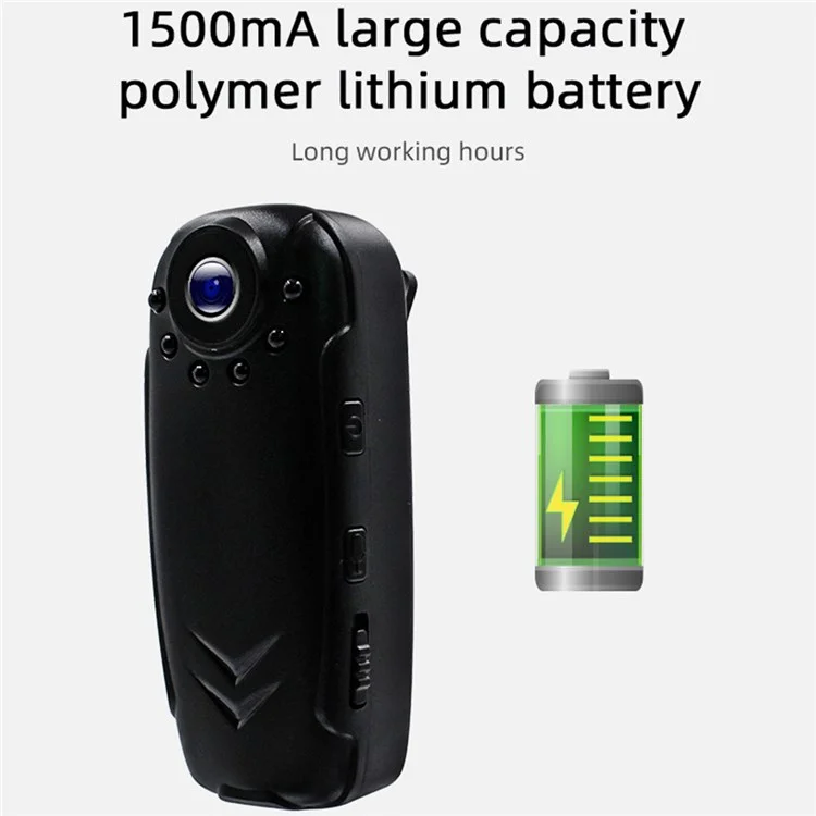 1080P HD Mini Camera Video Recorder Clip Type Small Security Night Vision Wide Angle Cam with Motion Detection